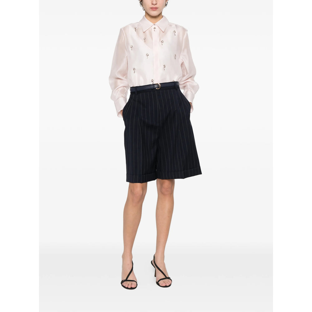 Max Mara Studio Blue Shorts - Tailored Shorts Women MAX MARA STUDIO