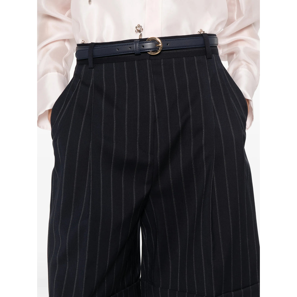 Max Mara Studio Blue Shorts - Tailored Shorts Women MAX MARA STUDIO