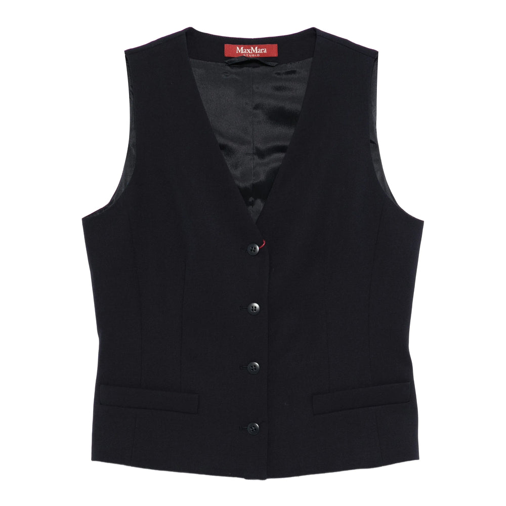 Max Mara Studio Blue Jackets - Waistcoat & Gilets Women MAX MARA STUDIO