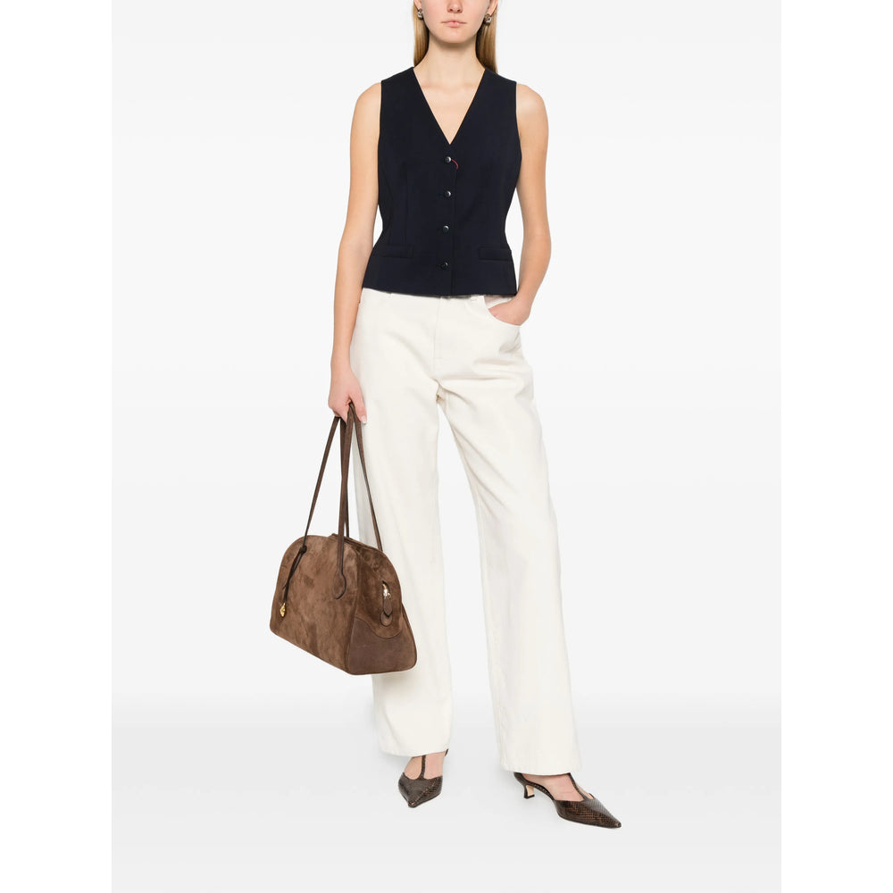 Max Mara Studio Blue Jackets - Waistcoat & Gilets Women MAX MARA STUDIO