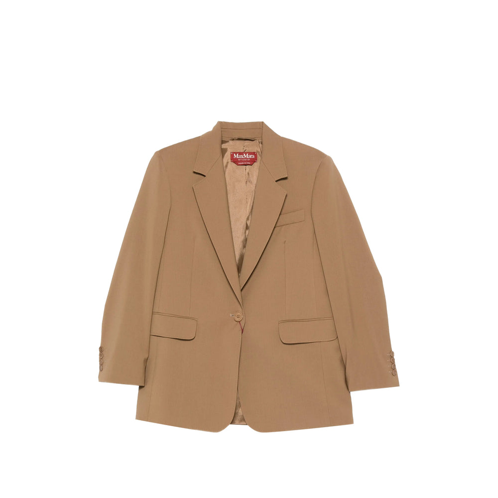 Max Mara Studio Brown Jackets - Blazers Women MAX MARA STUDIO
