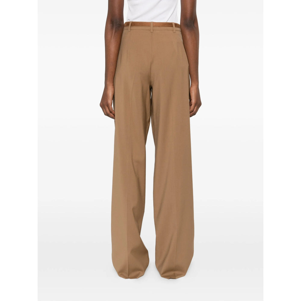 Max Mara Studio Brown Trousers - Straight Trousers Women MAX MARA STUDIO