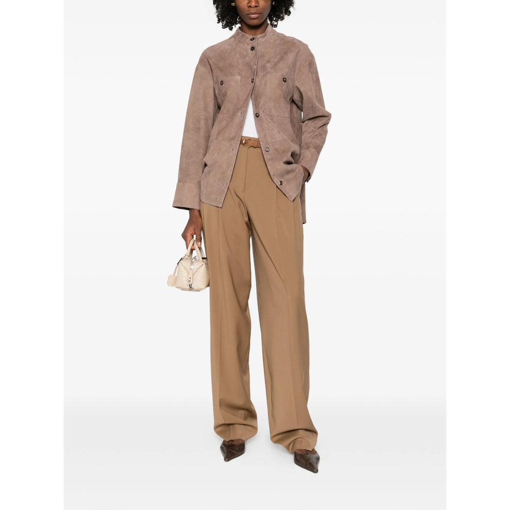 Max Mara Studio Brown Trousers - Straight Trousers Women MAX MARA STUDIO