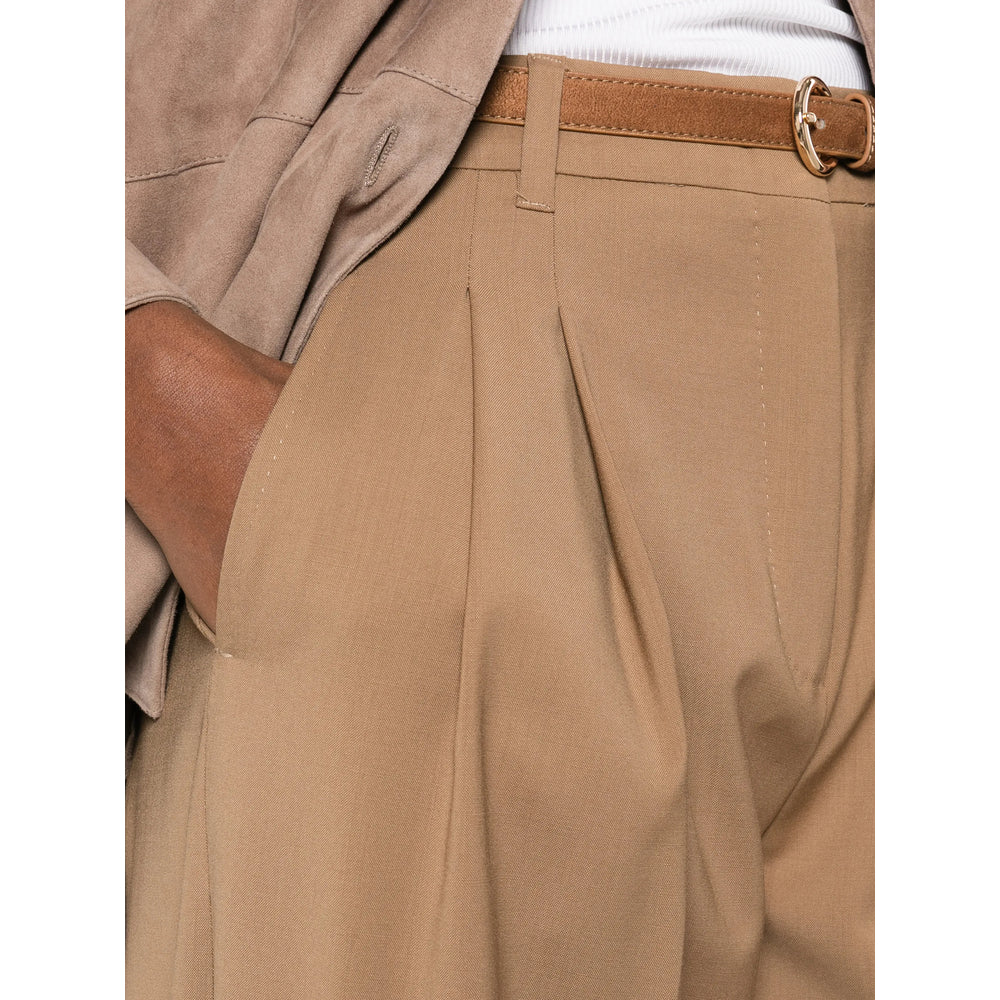 Max Mara Studio Brown Trousers - Straight Trousers Women MAX MARA STUDIO