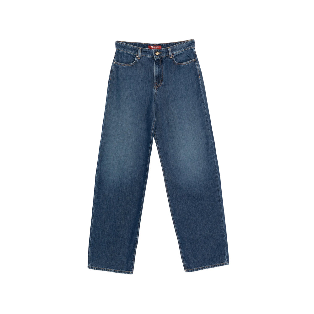 Max Mara Studio Blue Denim - Straight-Leg Jeans Women MAX MARA STUDIO