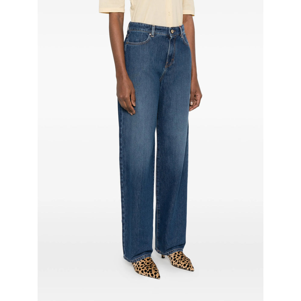 Max Mara Studio Blue Denim - Straight-Leg Jeans Women MAX MARA STUDIO