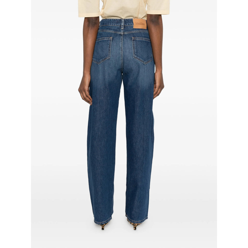Max Mara Studio Blue Denim - Straight-Leg Jeans Women MAX MARA STUDIO