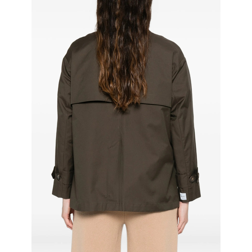 Max Mara The Cube Green Coats - Double Breasted & Peacoats Women