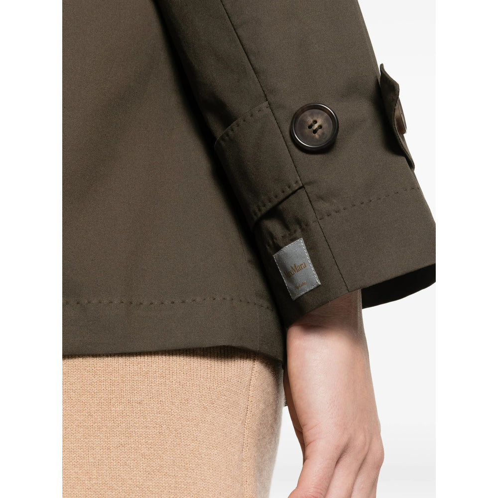 Max Mara The Cube Green Coats - Double Breasted & Peacoats Women