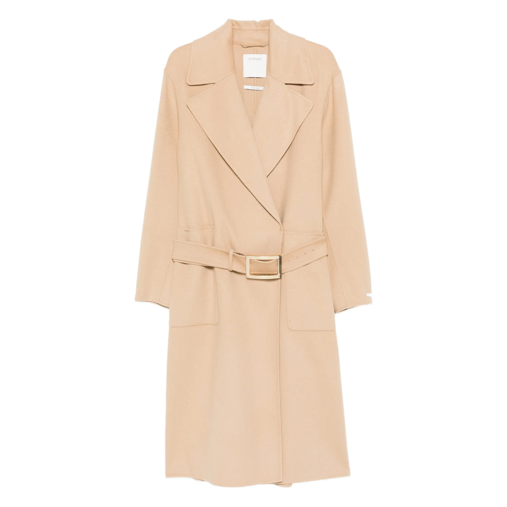 Sportmax Neutrals Coats - Double Breasted & Peacoats Women SPORTMAX