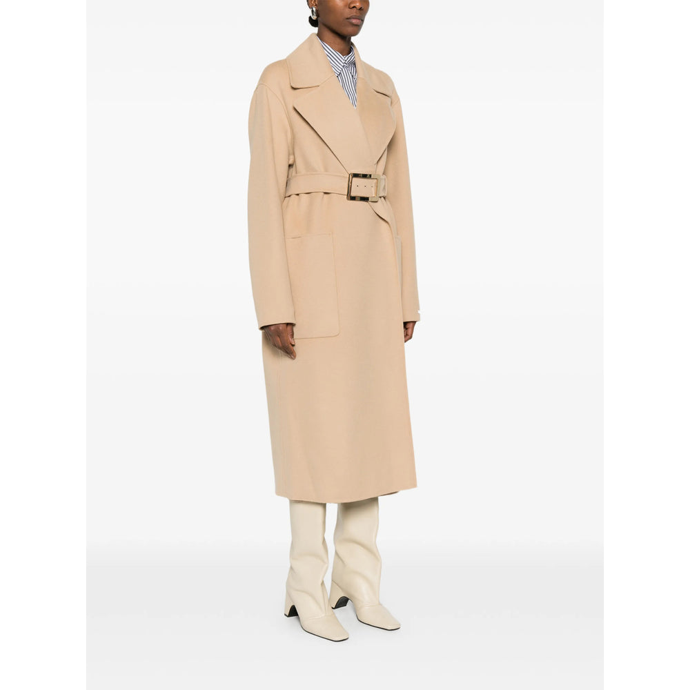 Sportmax Neutrals Coats - Double Breasted & Peacoats Women SPORTMAX