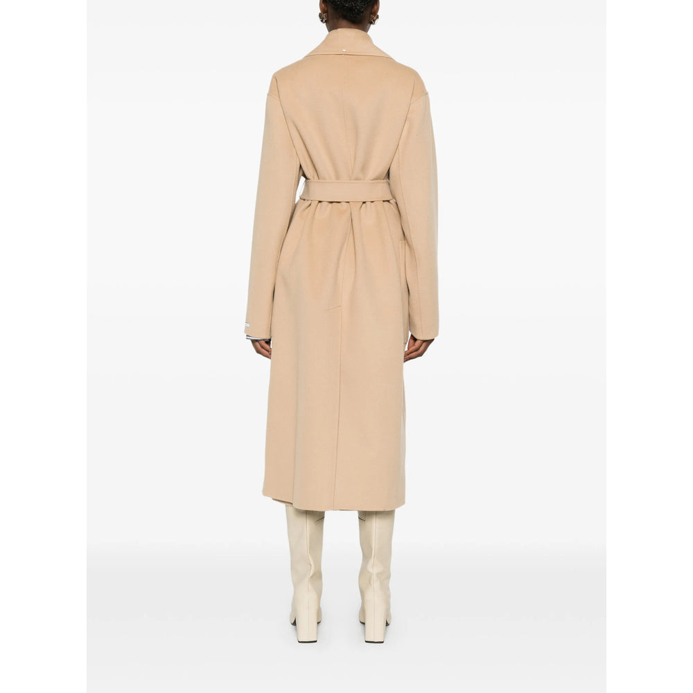 Sportmax Neutrals Coats - Double Breasted & Peacoats Women SPORTMAX