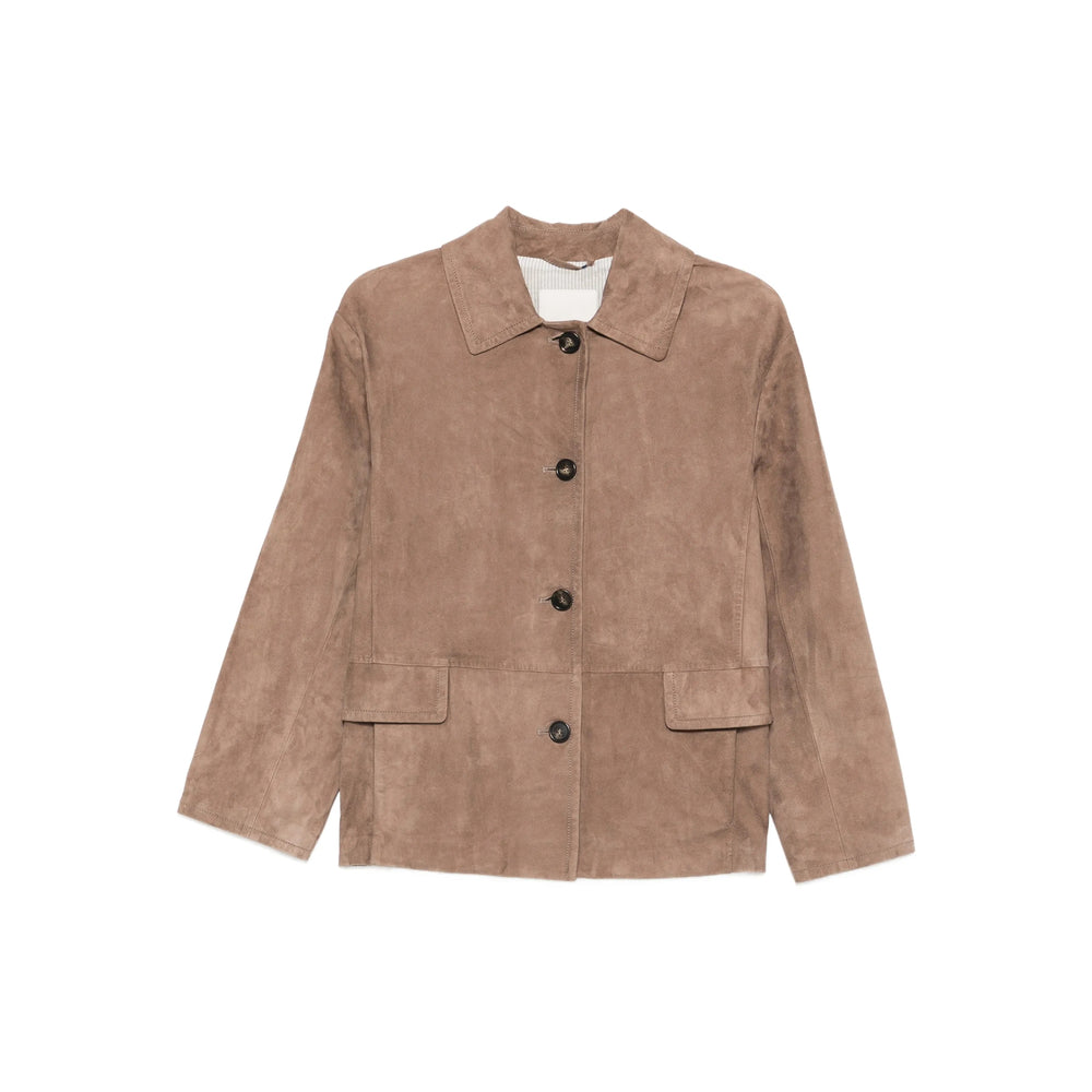 'S Max Mara Brown Jackets - Leather Jackets Women S MAX MARA