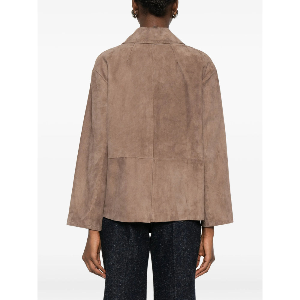 'S Max Mara Brown Jackets - Leather Jackets Women S MAX MARA