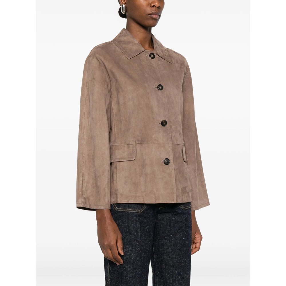 'S Max Mara Brown Jackets - Leather Jackets Women S MAX MARA