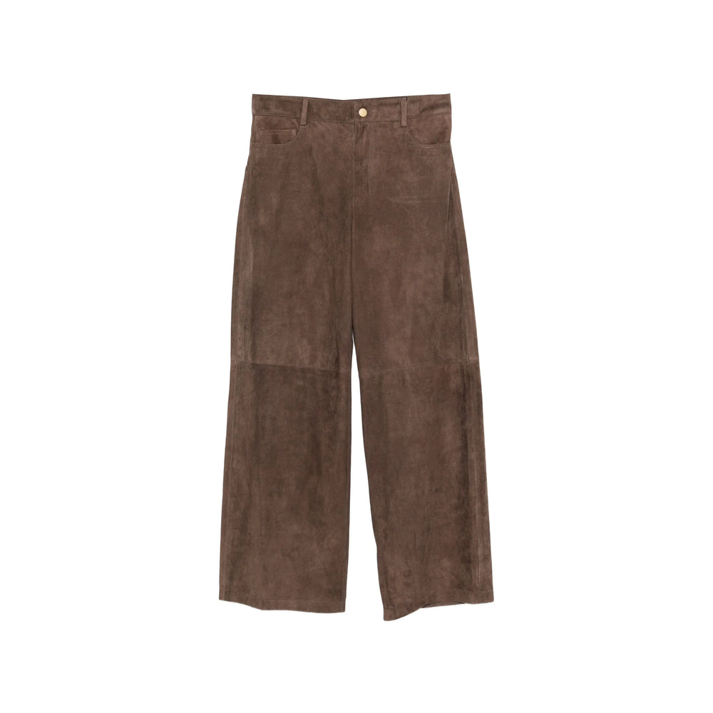 'S Max Mara Brown Trousers - High-Waisted Trousers Women S MAX MARA