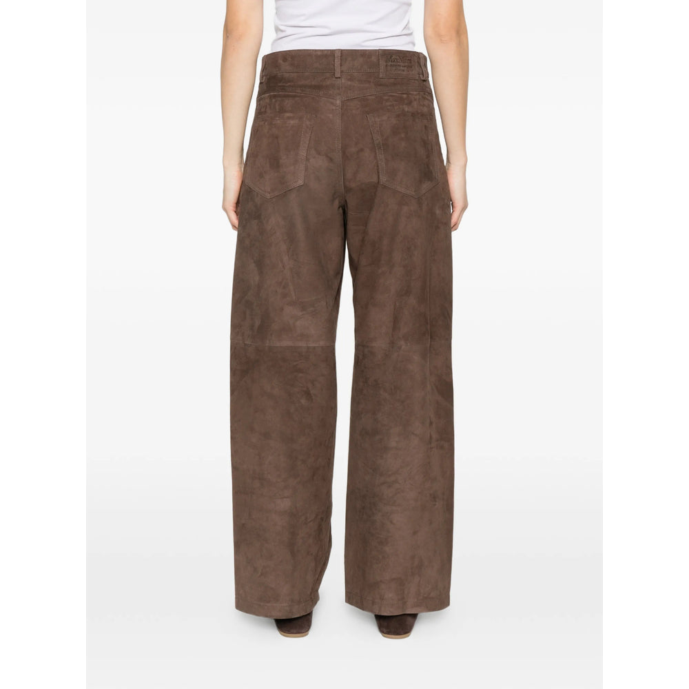 'S Max Mara Brown Trousers - High-Waisted Trousers Women S MAX MARA