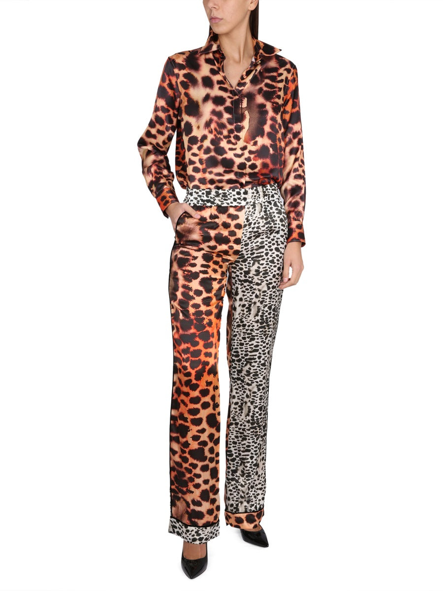 Roberto Cavalli Women Moray Eel Print Pants ROBERTO CAVALLI