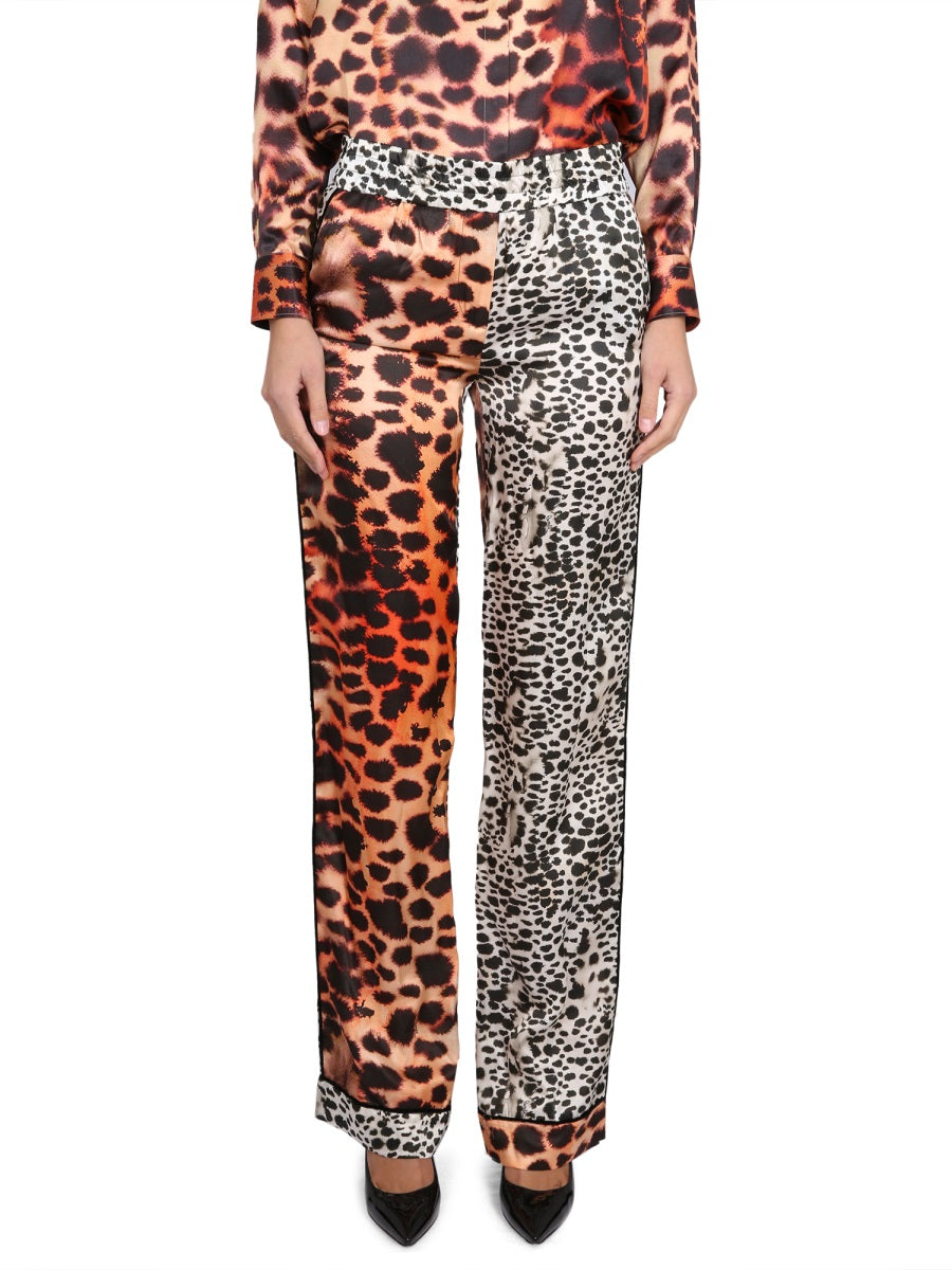 Roberto Cavalli Women Moray Eel Print Pants ROBERTO CAVALLI