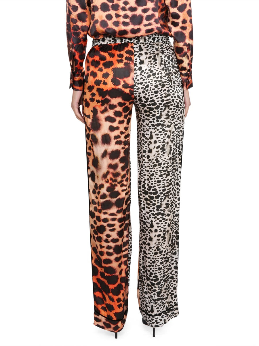 Roberto Cavalli Women Moray Eel Print Pants ROBERTO CAVALLI