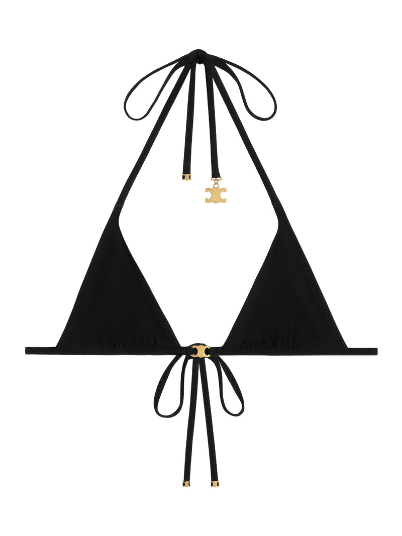 Celine Women Triomphe Triangle Top In Matt Jersey CELINE