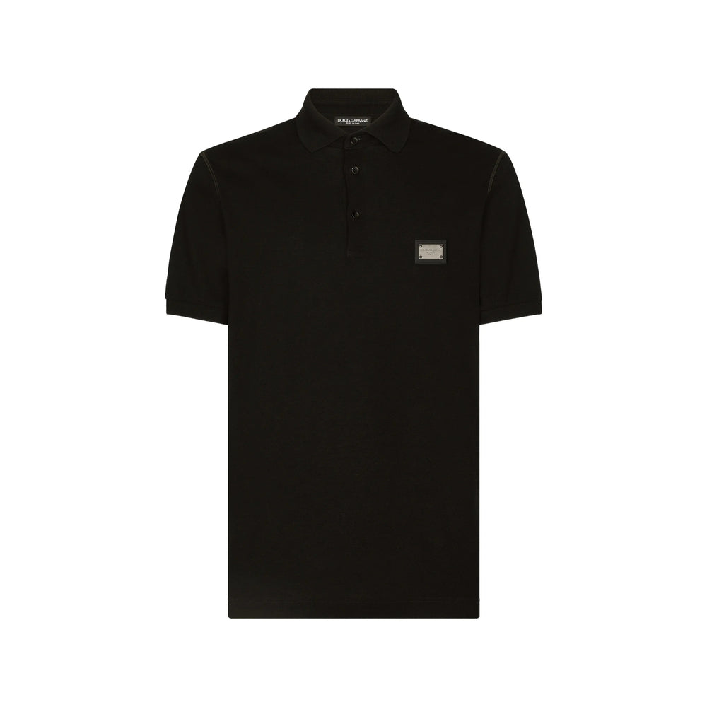 Dolce & Gabbana Black Polo Shirts Men DOLCE & GABBANA