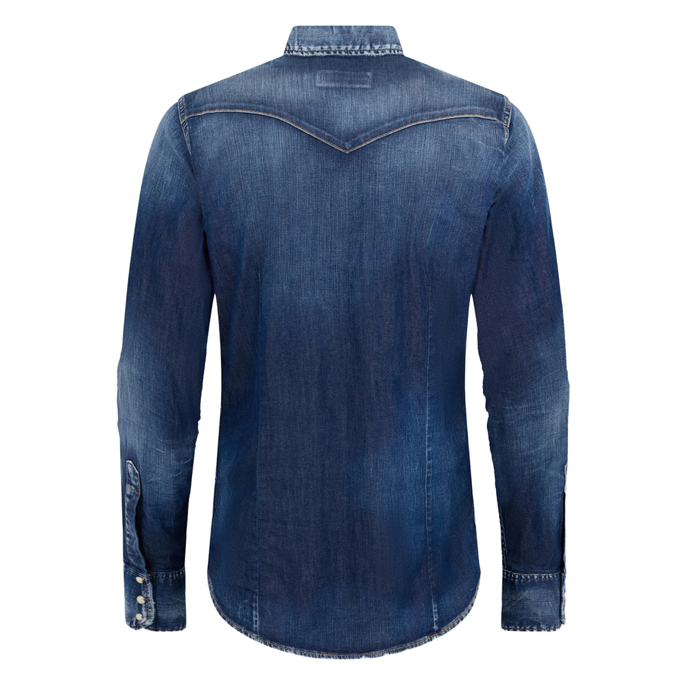 Dsquared2 Blue Shirts Men DSQUARED2