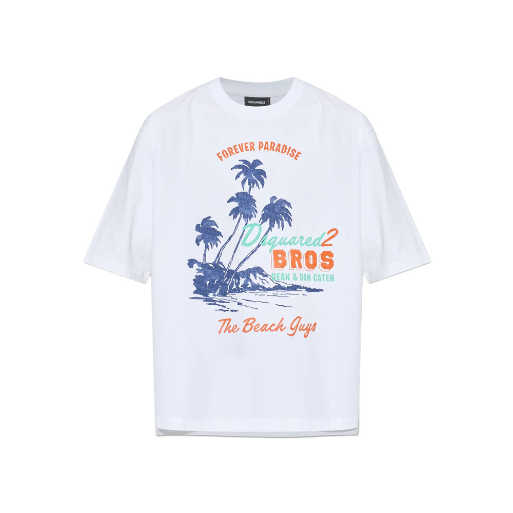 Dsquared2 White T-Shirts & Vests - T-Shirts Men DSQUARED2
