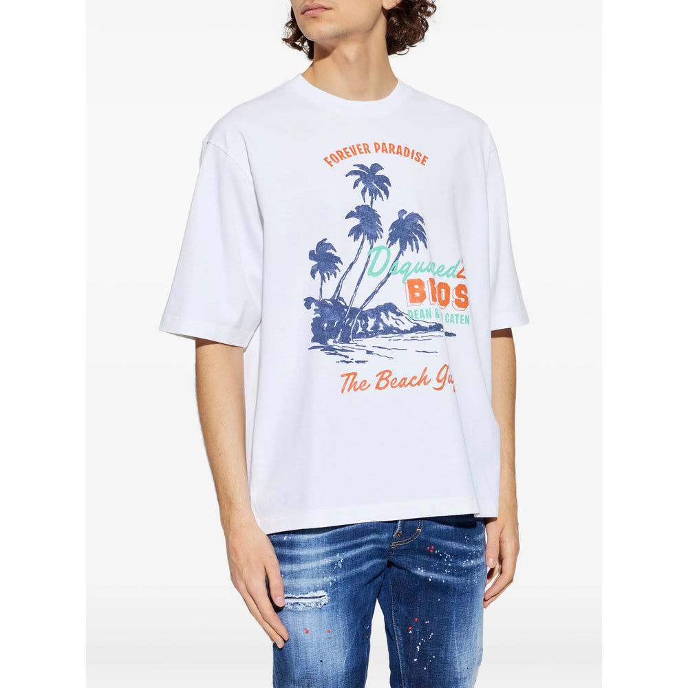Dsquared2 White T-Shirts & Vests - T-Shirts Men DSQUARED2