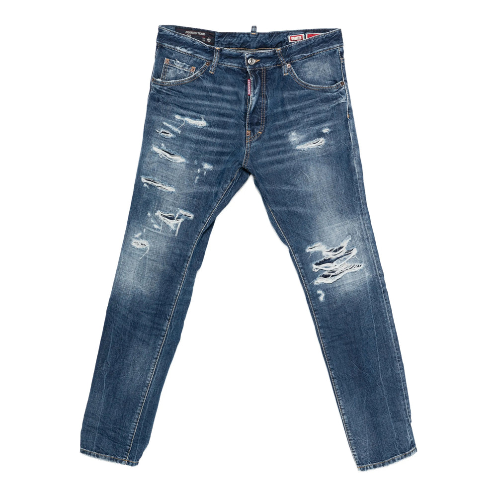 Dsquared2 Blue Denim - Regular & Straight-Leg Jeans Men DSQUARED2