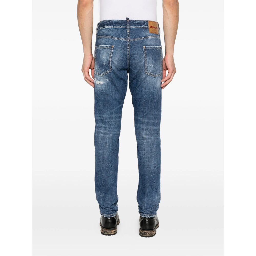 Dsquared2 Blue Denim - Regular & Straight-Leg Jeans Men DSQUARED2