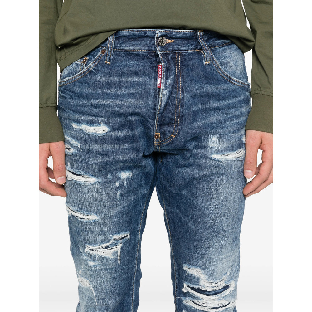 Dsquared2 Blue Denim - Regular & Straight-Leg Jeans Men DSQUARED2