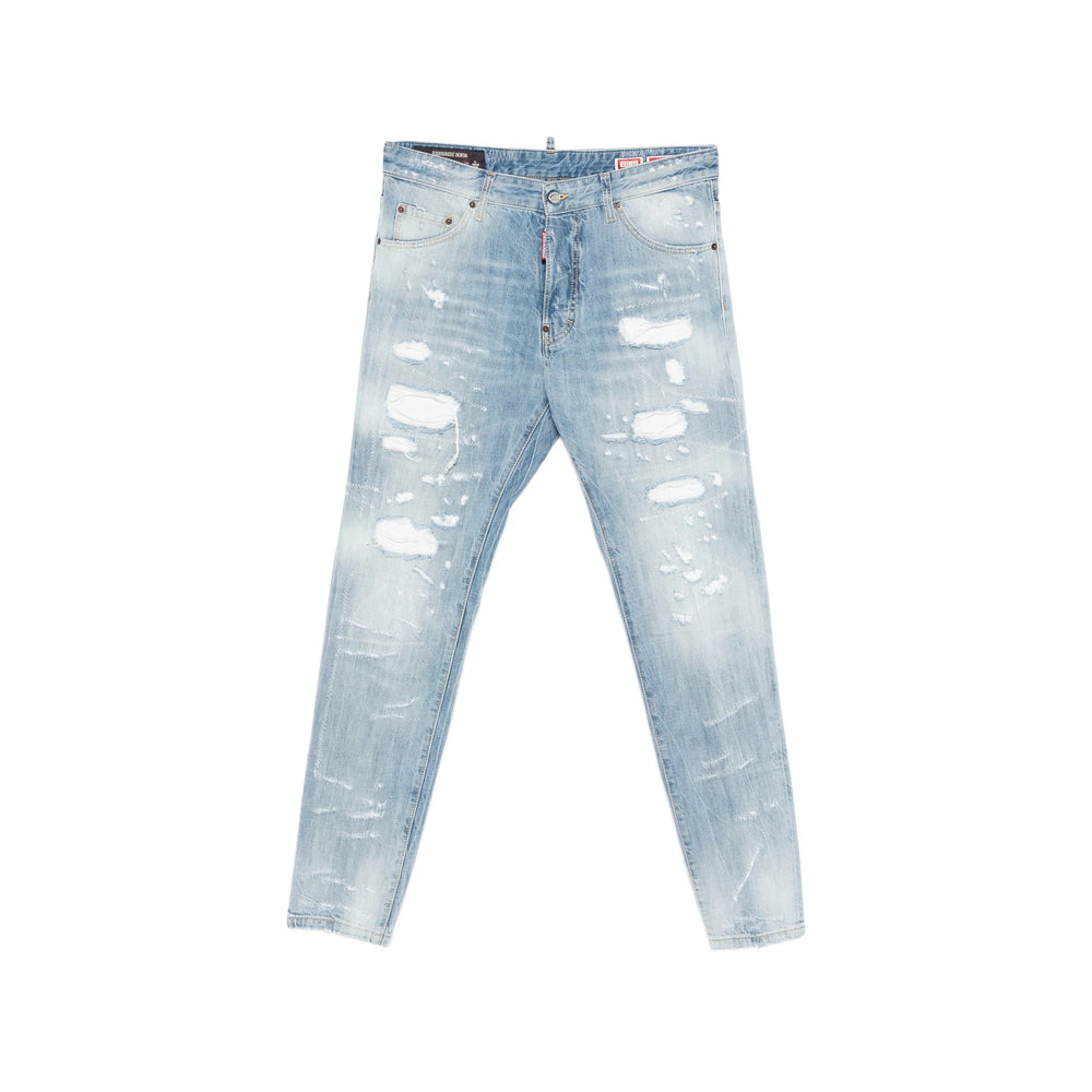 Dsquared2 Blue Denim - Regular & Straight-Leg Jeans Men DSQUARED2