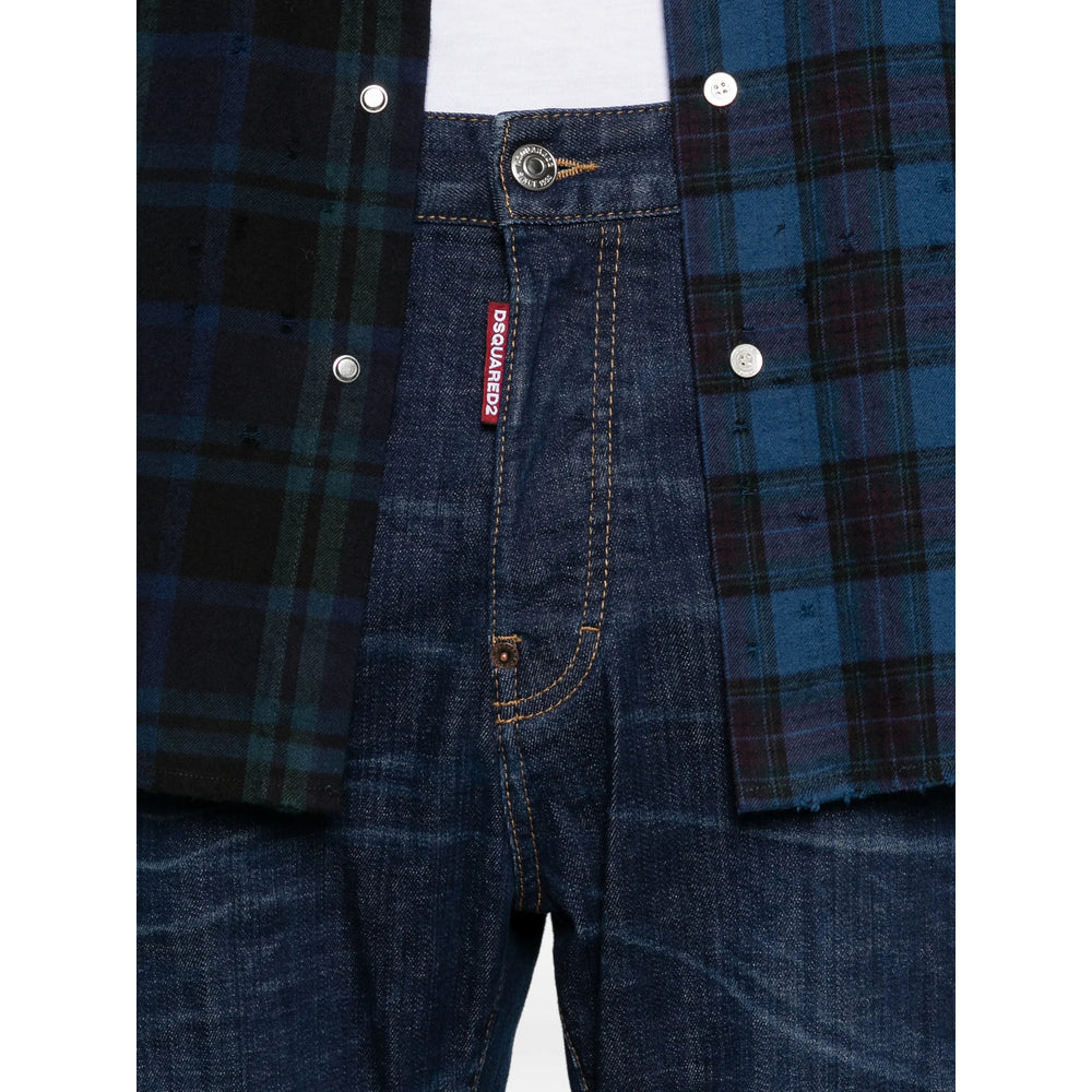 Dsquared2 Blue Denim - Regular & Straight-Leg Jeans Men DSQUARED2