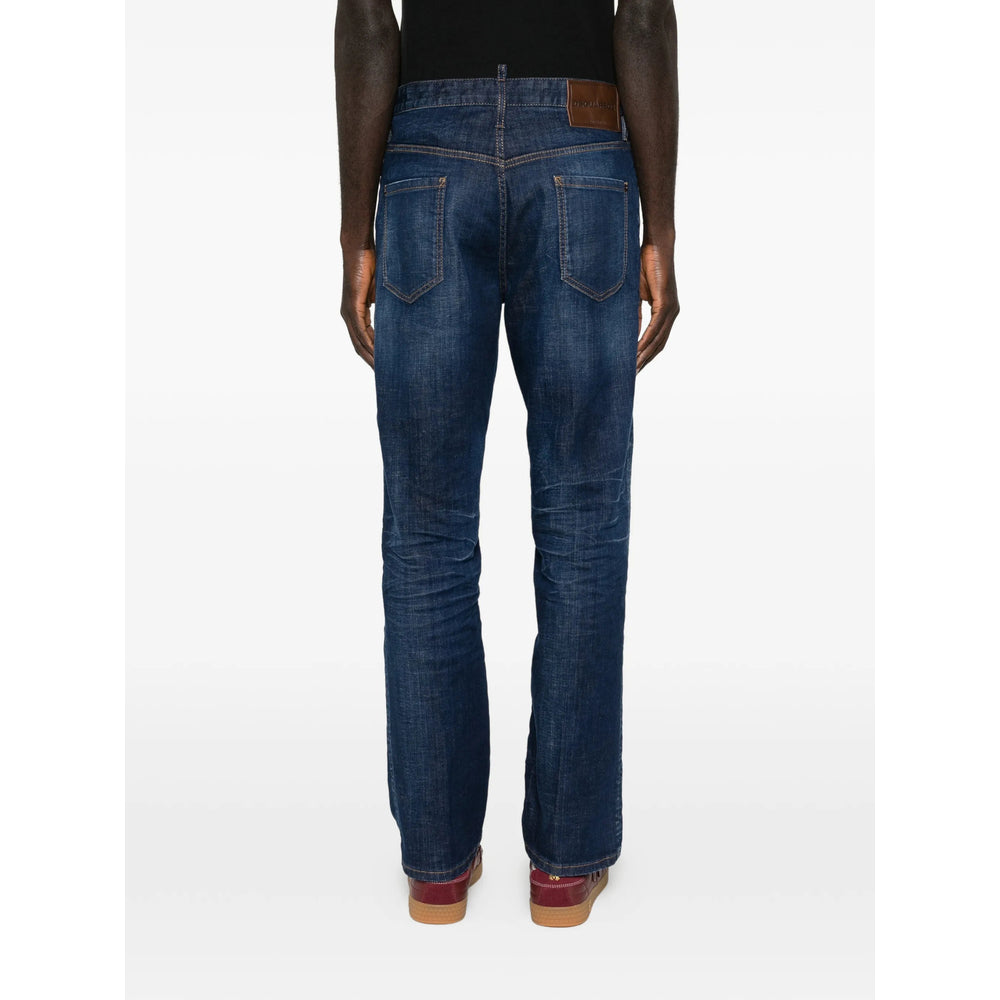 Dsquared2 Blue Denim - Regular & Straight-Leg Jeans Men DSQUARED2
