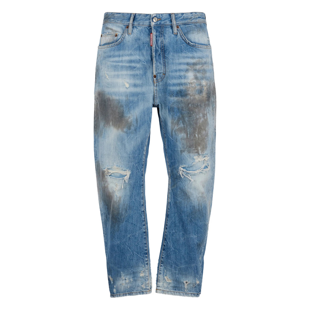 Dsquared2 Blue Trousers - Regular & Straight-Leg Trousers Men DSQUARED2