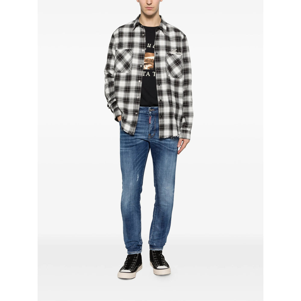 Dsquared2 Blue Denim - Regular & Straight-Leg Jeans Men DSQUARED2