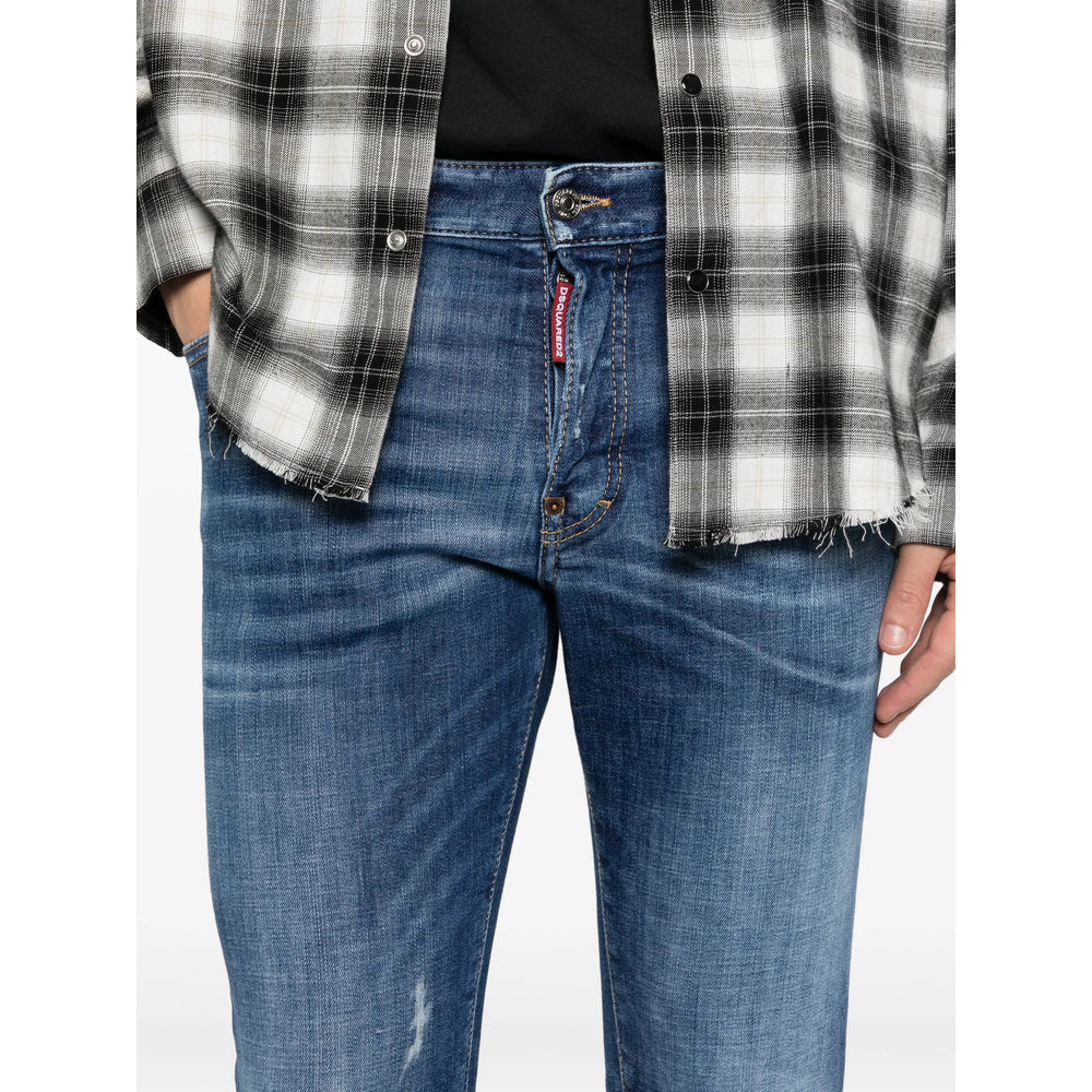 Dsquared2 Blue Denim - Regular & Straight-Leg Jeans Men DSQUARED2