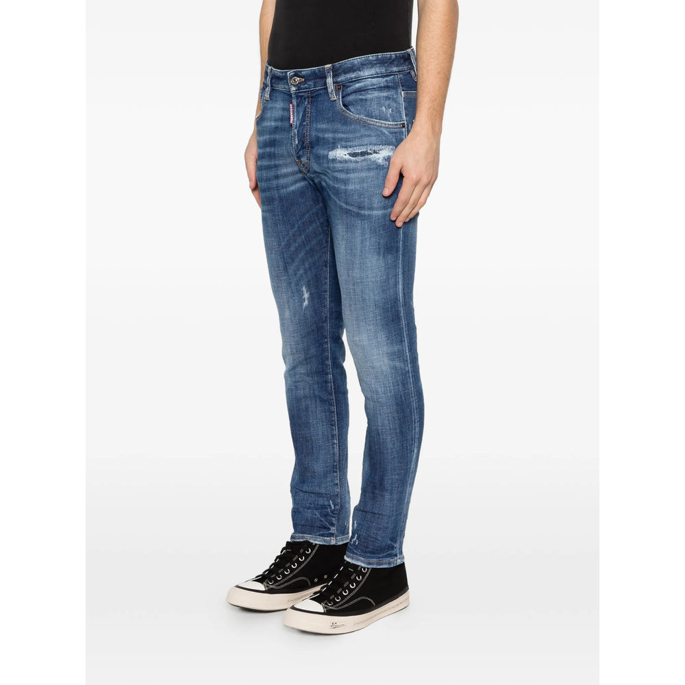 Dsquared2 Blue Denim - Regular & Straight-Leg Jeans Men DSQUARED2
