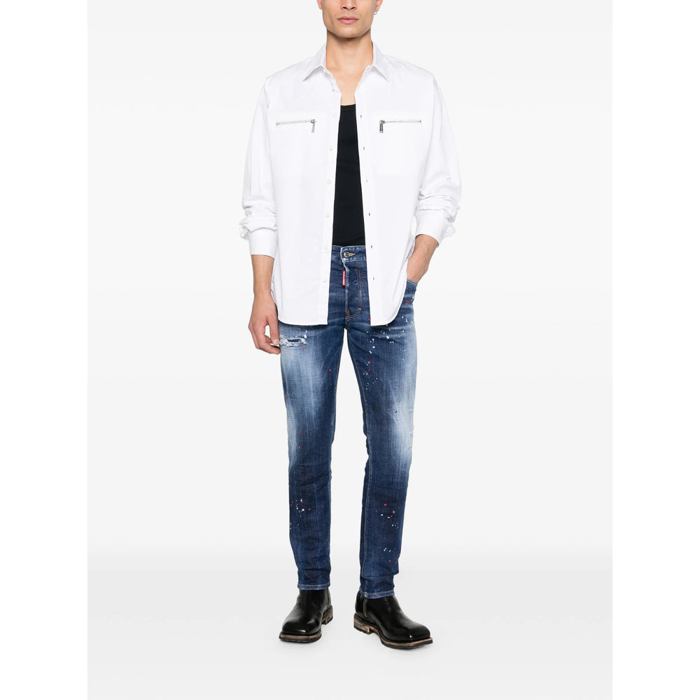 Dsquared2 Blue Denim - Tapered Jeans Men DSQUARED2