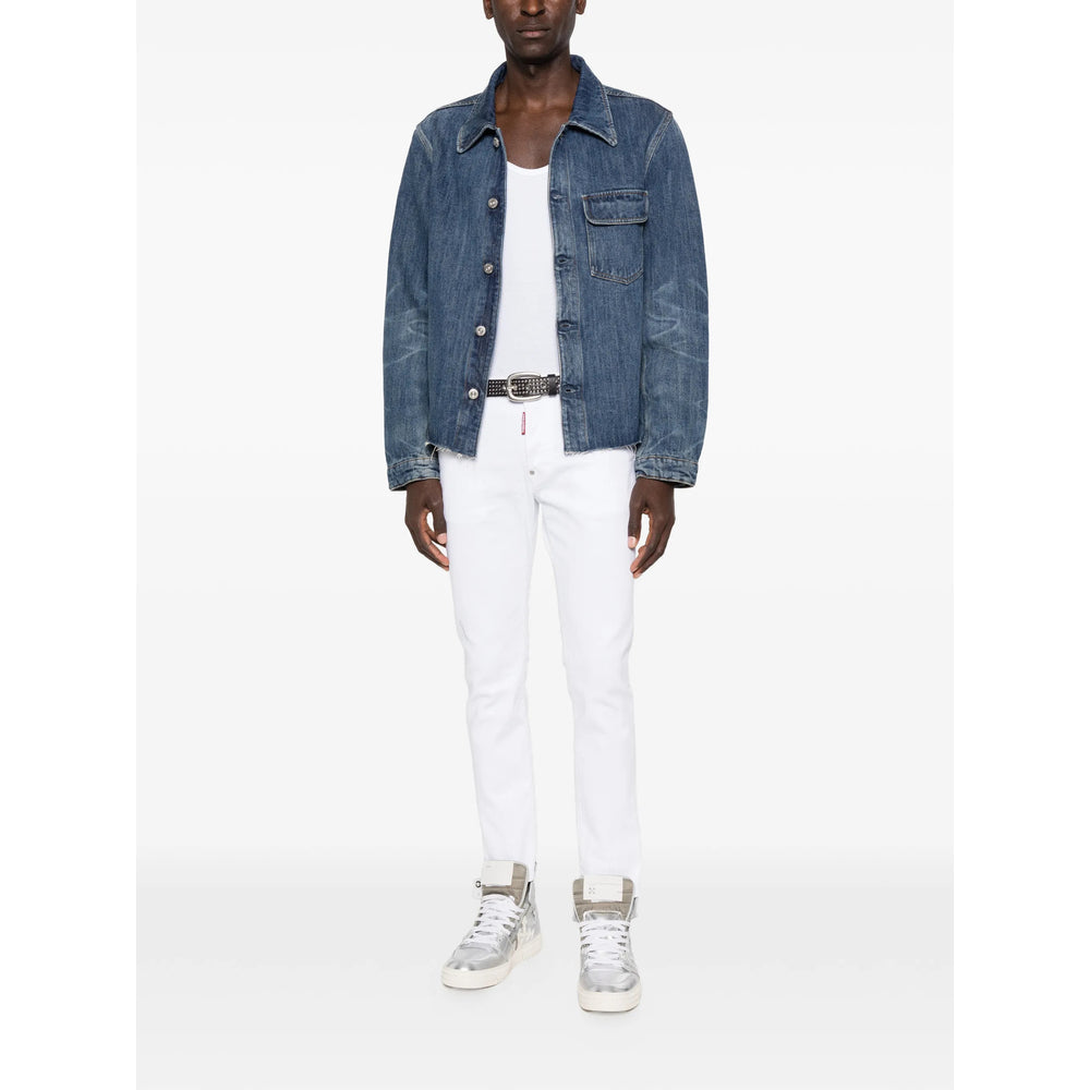Dsquared2 White Denim - Skinny Jeans Men DSQUARED2