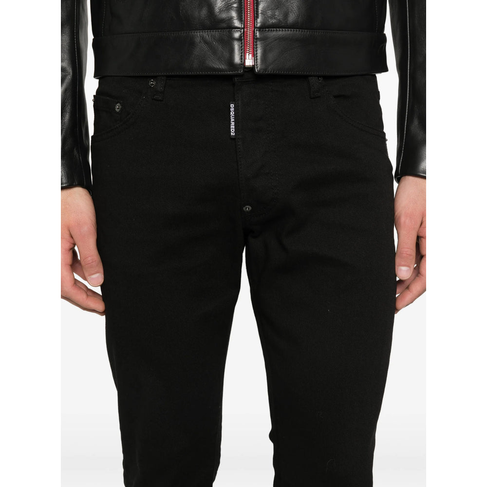 Dsquared2 Black Denim - Slim-Fit Jeans Men DSQUARED2