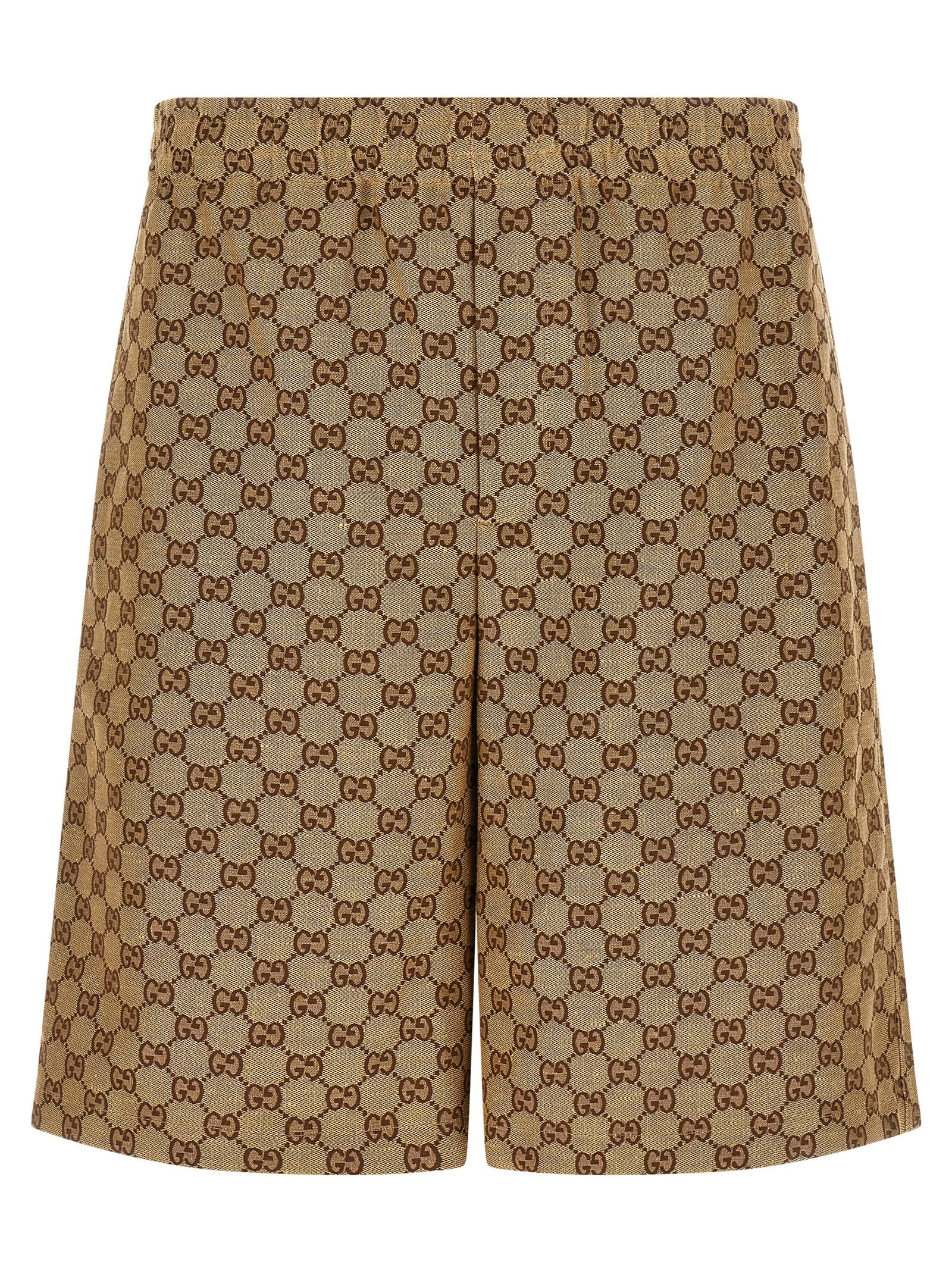 Gucci Men 'Gg Supreme' Bermuda Shorts - 'Gucci Lido' Line GUCCI