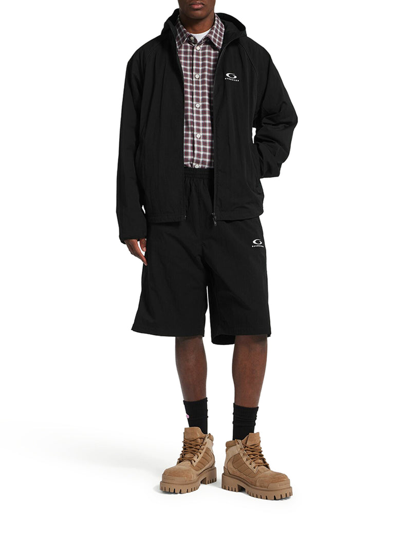 Balenciaga Men Technical Fabric Zip-Up Jacket BALENCIAGA