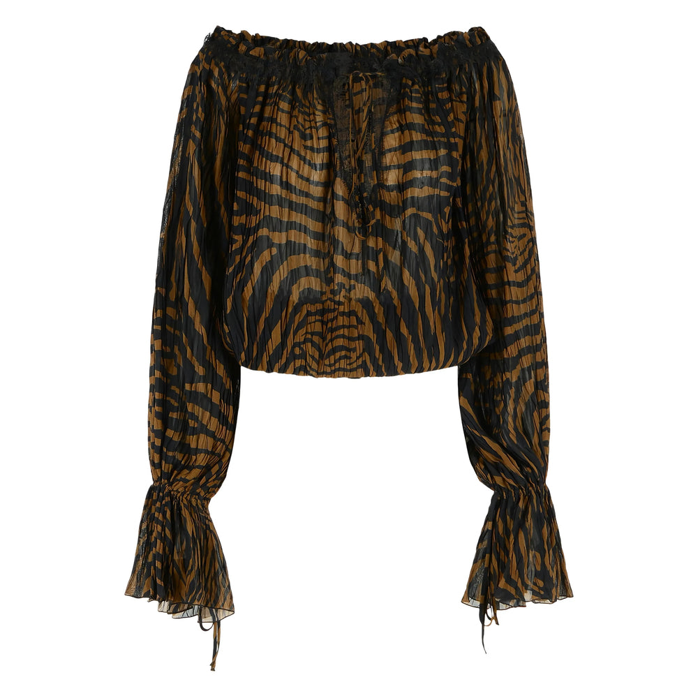 Blumarine Brown Tops - Blouses Women BLUMARINE