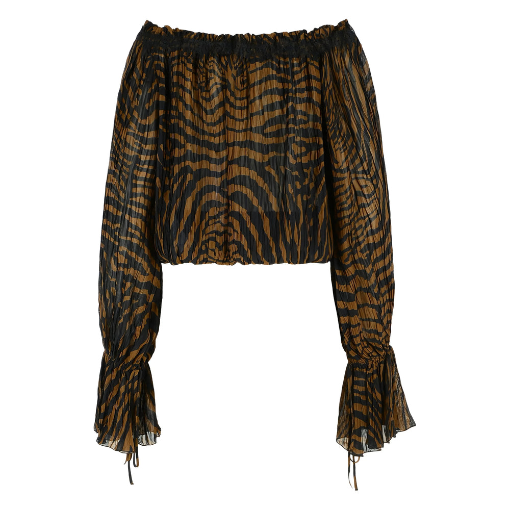 Blumarine Brown Tops - Blouses Women BLUMARINE