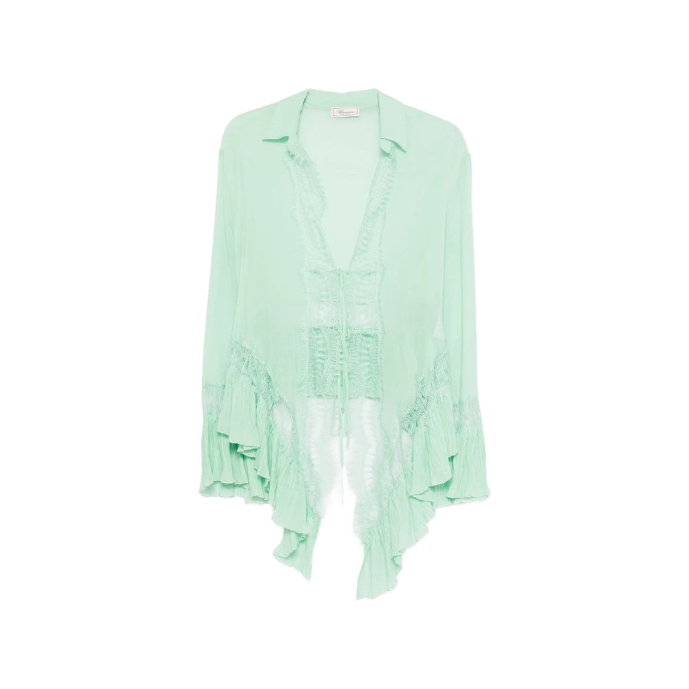 Blumarine Green Tops - Blouses Women BLUMARINE