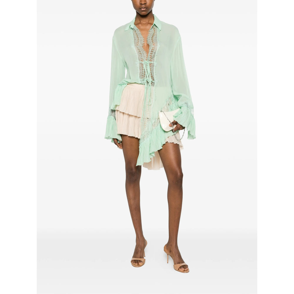 Blumarine Green Tops - Blouses Women BLUMARINE