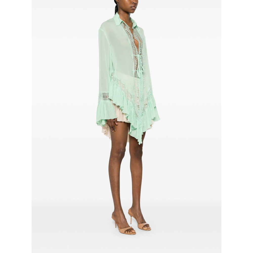 Blumarine Green Tops - Blouses Women BLUMARINE