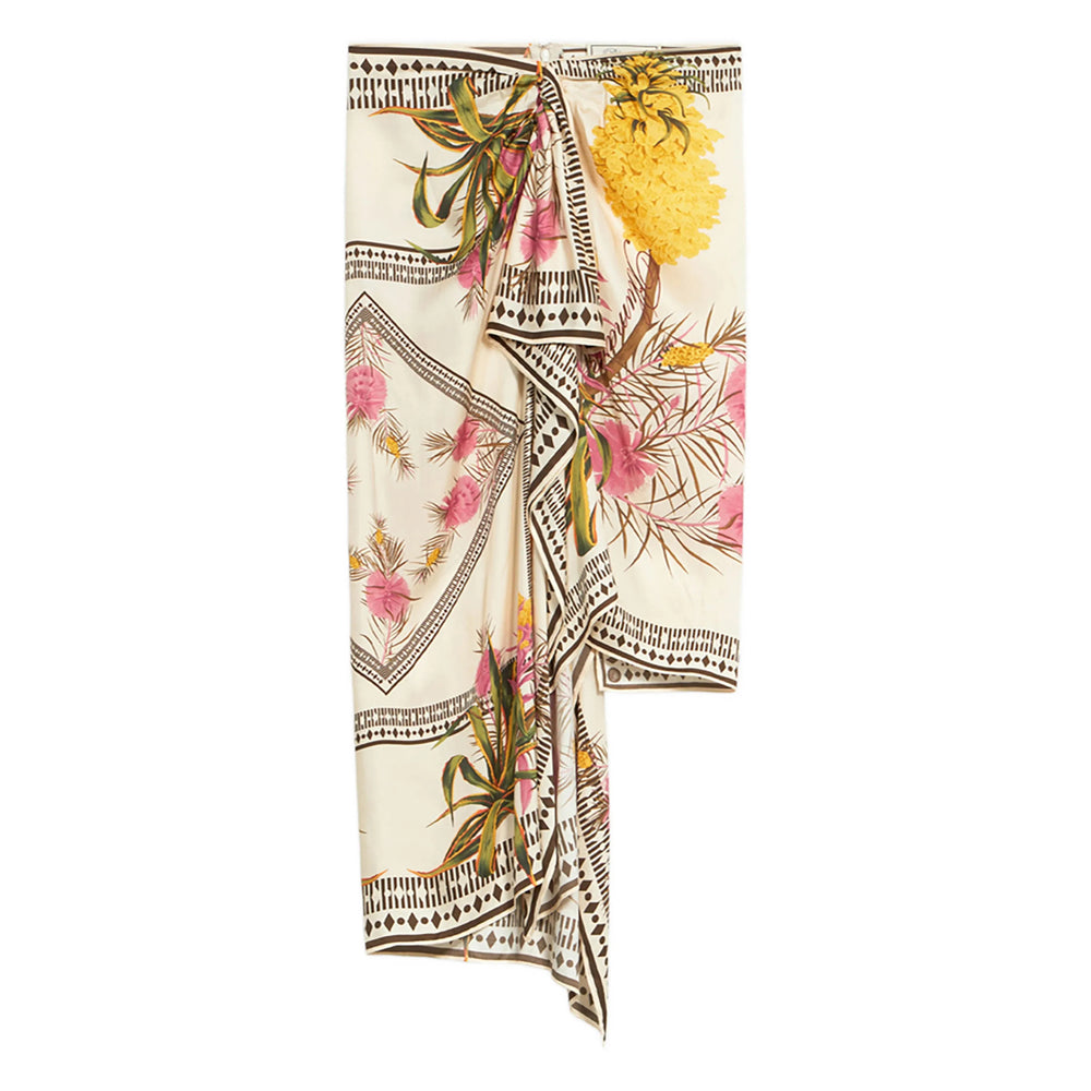 Blumarine Neutrals Skirts - Asymmetric & Draped Skirts Women BLUMARINE